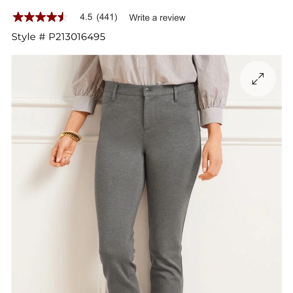 Talbots soho 5 pocket Gray Women's Pants